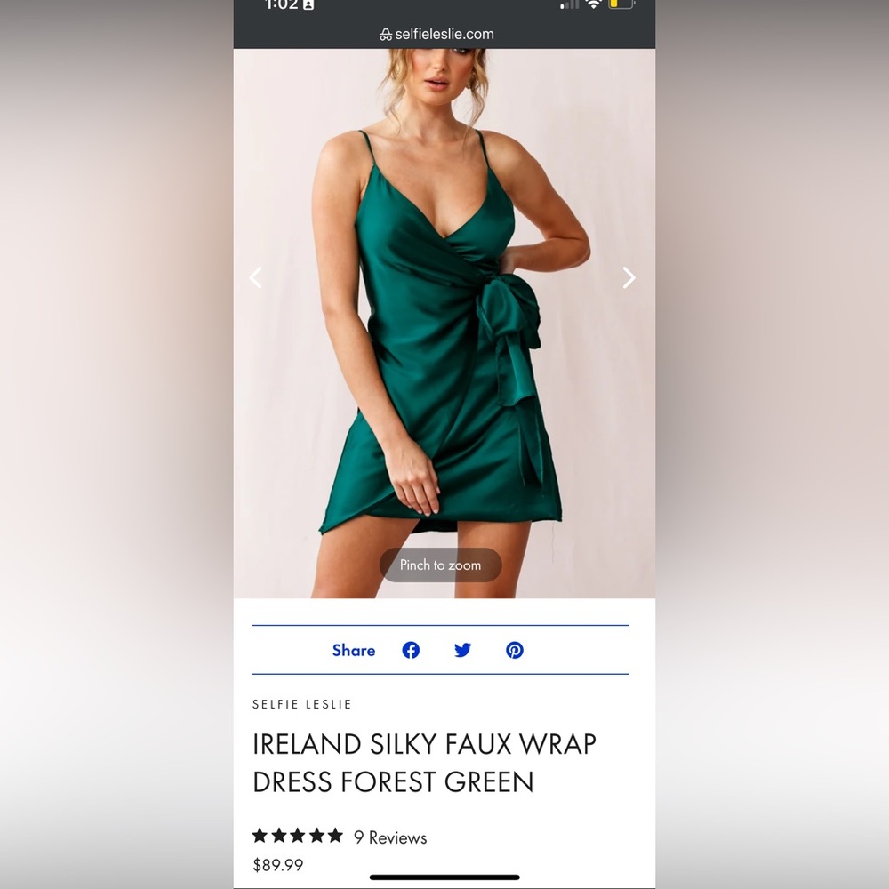 Emerald Green Cocktail Dress